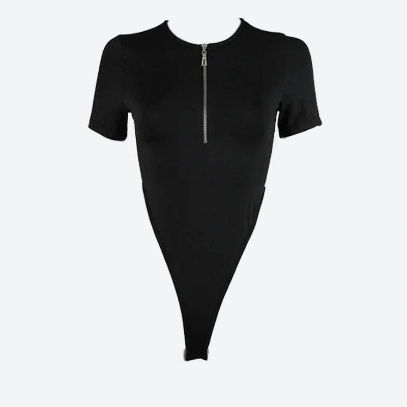 Sexy High-Leg Bodysuit mit Reißverschluss Verführerischer Look für unvergessliche Momente.